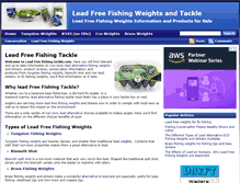 Tablet Screenshot of leadfreefishingtackle.com